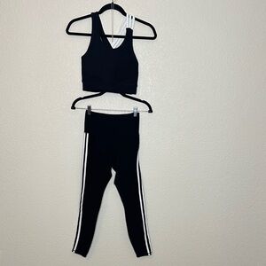 Black and White Women's Leggings 2 piece athletic